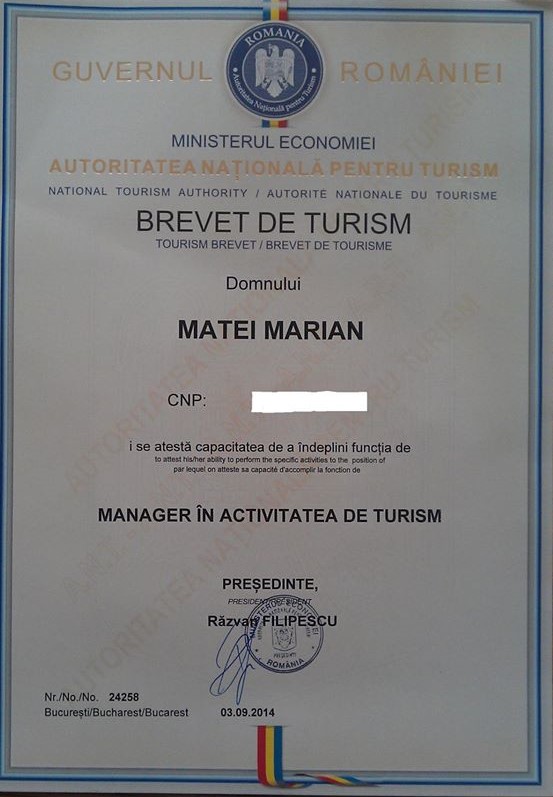 cum să obții brevetul de turism